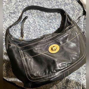 Coach Hobo Black Leather Bag